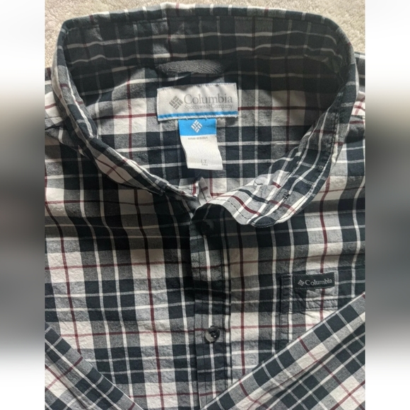 Columbia Men's Shirts Long Sleeve Button Up Plaid Prints Outdoor Size L & LT. - Picture 9 of 12
